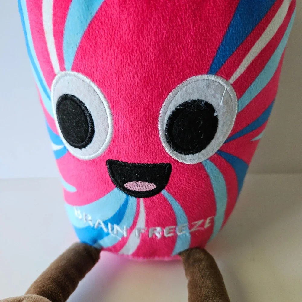 BMI Snack Ums BRAIN FREEZE Slushie Plush Funny Goodie Stuffed Toy
